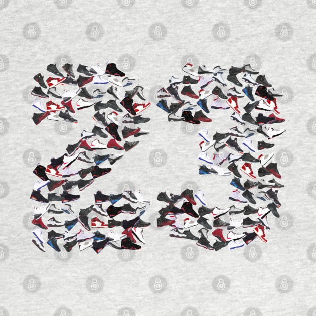 Sneakers Collage no. 23 - Pixelated ! by Buff Geeks Art